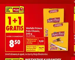 Biedronka Wafelki Prince Polo Classic oferta