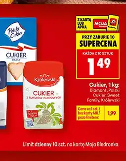 Biedronka Cukier Polski oferta
