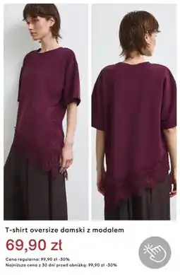 Medicine T-shirt oversize damski z modalem oferta