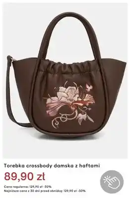 Torebka crossbody damska z haftami