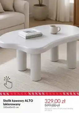 Homla Stolik kawowy Alto lakierowany 100x60x45 cm oferta