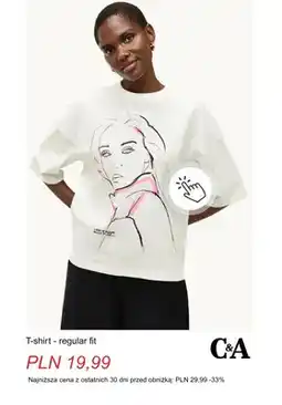C&A T-shirt regular fit C & A oferta