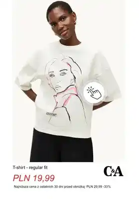 T-shirt regular fit C & A