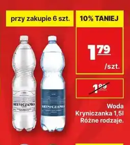 API MARKET Woda Kryniczanka oferta