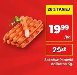 API MARKET Parówki delikatne Sokołów oferta