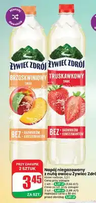 Dino Napój niegazowany z nutą owocu Żywiec Zdrój brzoskwiniowy oferta