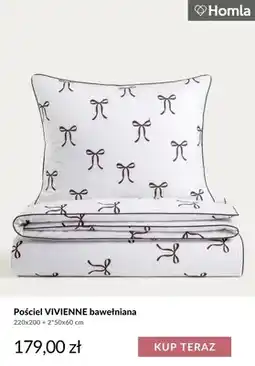 Homla Pościel Vivienne bawełniana 220x200 + 2*50x60 cm Homla oferta