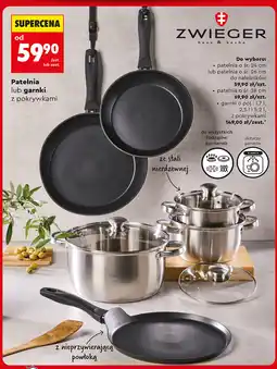 Biedronka Zwieger Patelnia lub garnki z pokrywkami oferta