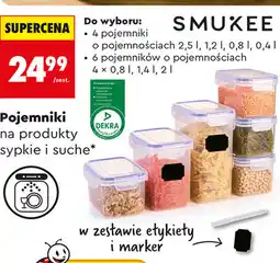 Biedronka Pojemniki na produkty sypkie i suche Smukee oferta