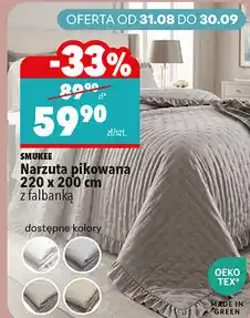Biedronka Narzuta pikowana z falbanką Smukee oferta