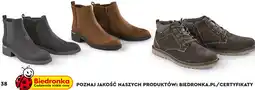 Biedronka Buty jesienne sznurowane Clevé oferta
