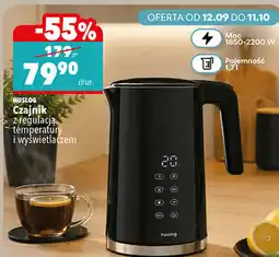 Biedronka Huslog Czajnik z regulacją temperatury i wyświetlaczem oferta
