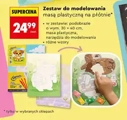 Biedronka Zestaw do modelowania masą plastyczną na płótnie oferta
