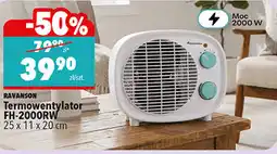Biedronka Termowentylator FH-2000RW Ravanson oferta