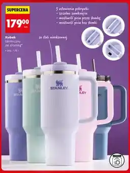 Biedronka Kubek termiczny ze słomką 1,18 l ze stali nierdzewnej Stanley oferta