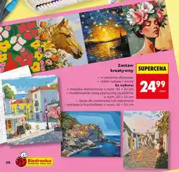 Biedronka Zestaw kreatywny mozaika diamentowa 30x40 cm oferta
