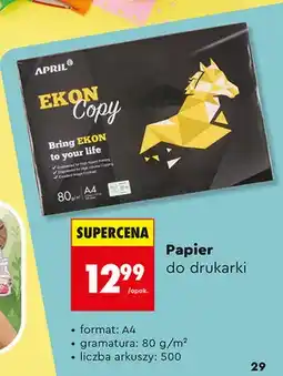 Biedronka Papier do drukarki Ekon Copy oferta