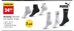 Biedronka Skarpety damskie krótkie 3-pak Puma oferta