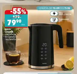 Biedronka Czajnik z regulacją temperatury i wyświetlaczem 1,7 l Huslog oferta