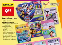 Biedronka Zestaw kreatywny 6 flamastrów dmuchanych i 4 szablony St. Majewski oferta