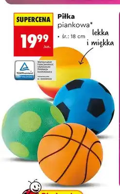 Biedronka Piłka piankowa lekka i miękka oferta