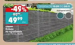 Biedronka Osłona na ogrodzenie 1,5x10 m Hdpe Gardenic oferta