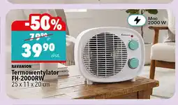 Biedronka Termowentylator FH-2000RW Ravanson oferta