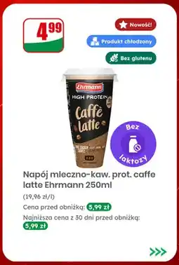 Dino Napój mleczno-kawowy proteinowy Caffe Latte Ehrmann oferta