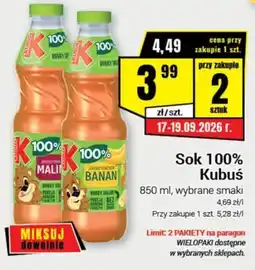 Premium Nasz Sklep Sok 100% Kubuś oferta