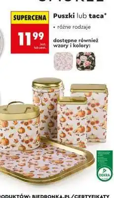 Biedronka Puszki lub taca oferta