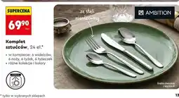 Biedronka Komplet sztućców, 24 el oferta