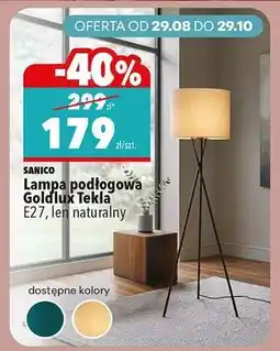 Biedronka Lampa podłogowa Goldlux Tekla oferta