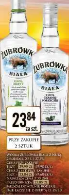 Dino WÓDKA ŻUBRÓWKA BIAŁA Z NUTĄ 2 RODZAJE, 0,5 L | 37,5% oferta