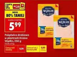 Biedronka Polędwica drobiowa w plastrach Kraina Wędlin, 250 g oferta