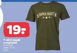 Netto T-shirt męski z napisami oferta