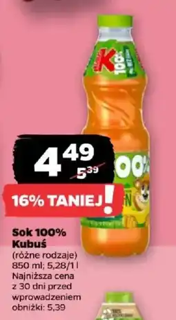 Netto Sok 100% Kubuś oferta