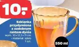 Netto Szklanka przydymiona z ozdobnym rantem dynia oferta