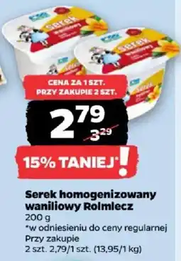 Netto Serek homogenizowany waniliowy Rolmlecz oferta