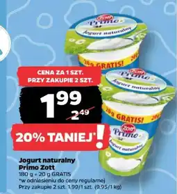 Netto Jogurt naturalny Primo Zott oferta