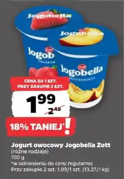 Netto Jogurt owocowy Jogobella Zott oferta