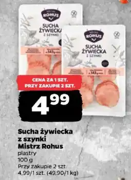 Netto Sucha żywiecka z szynki Mistrz Rohus oferta