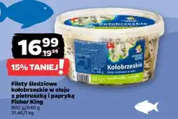 Netto Filety śledziowe kołobrzeskie w oleju z pietruszką i papryką Fisher King oferta