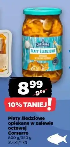 Netto Platy śledziowe opiekane w zalewie octowej Corsarro oferta