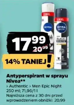Netto Antyperspirant w sprayu Nivea Men Epic Night oferta