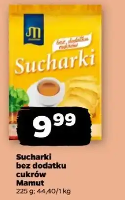 Netto Sucharki bez dodatku cukrów Mamut oferta