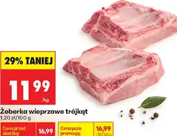 Biedronka Żeberka wieprzowe trójkąt oferta