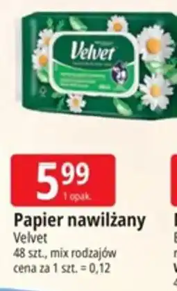 E.Leclerc Papier nawilżany Velvet oferta