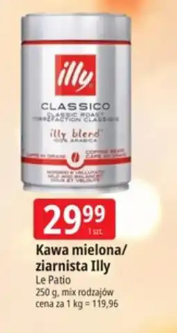 E.Leclerc Kawa mielona/ziarnista Illy Le Patio oferta