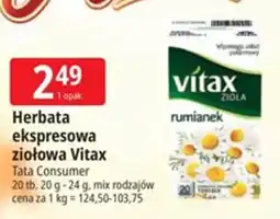 E.Leclerc Herbata ekspresowa ziołowa Vitax oferta