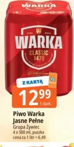 E.Leclerc Piwo Warka Jasne Pełne oferta